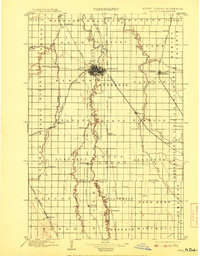 1897 Map of Fargo, 1908 Print