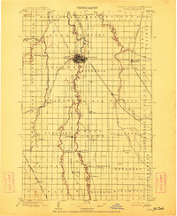 1897 Map of Fargo, 1912 Print