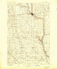1896 Map of Jamestown, ND, 1925 Print