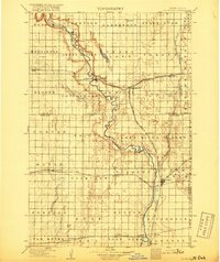 1918 Map of Oakes, ND