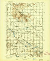 1907 Map of Wyndmere, ND, 1941 Print