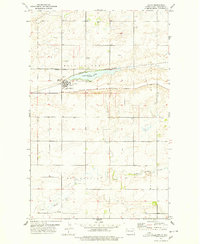 1977 Map of Alamo, ND, 1978 Print