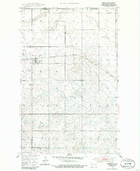 1948 Map of Ambrose, ND, 1986 Print