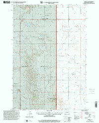 1997 Map of Amidon, ND, 2001 Print
