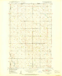 preview thumbnail of historical topo map of Bottineau County, ND in 1950