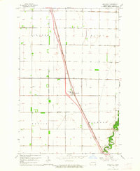 1963 Map of Argusville, ND, 1964 Print