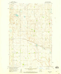 Download a high-resolution, GPS-compatible USGS topo map for Baker, ND (1960 edition)