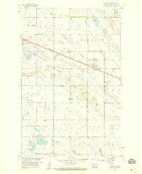 1958 Map of Balfour, ND, 1959 Print
