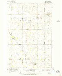 1954 Map of Rolette County, ND, 1956 Print