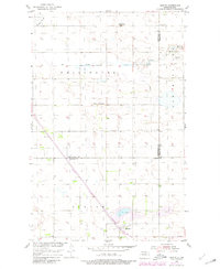 1954 Map of Rolette County, ND, 1980 Print