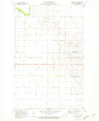 preview thumbnail of historical topo map of Pembina County, ND in 1970