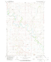 Download a high-resolution, GPS-compatible USGS topo map for Bell Coulee West, ND (1980 edition)