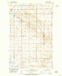 preview thumbnail of historical topo map of Pierce County, ND in 1954