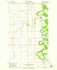 preview thumbnail of historical topo map of Walsh County, ND in 1960