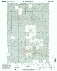 preview thumbnail of historical topo map of Slope County, ND in 1997