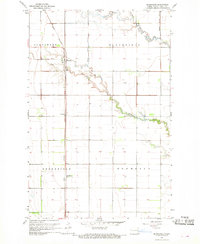 Download a high-resolution, GPS-compatible USGS topo map for Blanchard, ND (1969 edition)