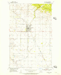 1955 Map of Bottineau, ND, 1986 Print