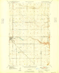 1949 Map of Bowbells, ND