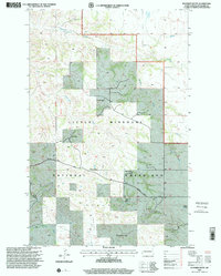 Download a high-resolution, GPS-compatible USGS topo map for Buckskin Butte, ND (2001 edition)