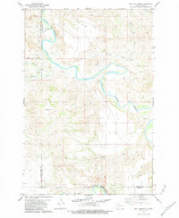 Download a high-resolution, GPS-compatible USGS topo map for Bullion Butte, ND (1984 edition)