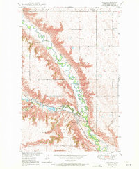 preview thumbnail of historical topo map of Burlington, ND in 1948