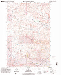 Download a high-resolution, GPS-compatible USGS topo map for Burning Mine Butte, ND (2001 edition)