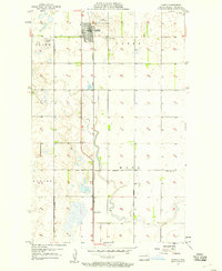 1957 Map of Cando, 1958 Print