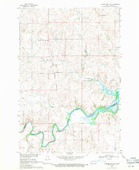 Download a high-resolution, GPS-compatible USGS topo map for Cannon Ball NW, ND (1971 edition)