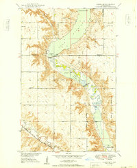 Download a high-resolution, GPS-compatible USGS topo map for Carpio NE, ND (1949 edition)