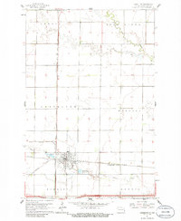 1961 Map of Casselton, ND, 1986 Print