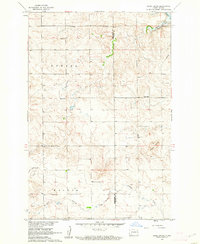 1960 Map of Hettinger County, ND, 1962 Print