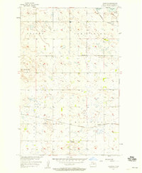 preview thumbnail of historical topo map of Benson County, ND in 1957
