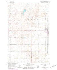 1961 Map of Cooperstown, ND, 1984 Print