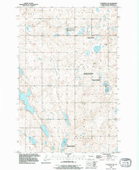 preview thumbnail of historical topo map of Stutsman County, ND in 1990