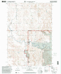 Download a high-resolution, GPS-compatible USGS topo map for Cow Butte NE, ND (2001 edition)