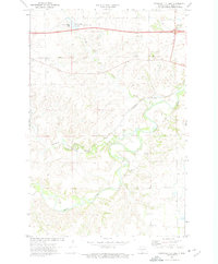 Download a high-resolution, GPS-compatible USGS topo map for Crown Butte Lake, ND (1974 edition)