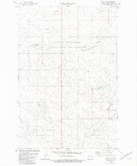 preview thumbnail of historical topo map of Slope County, ND in 1982