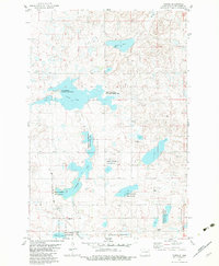 Download a high-resolution, GPS-compatible USGS topo map for Danzig, ND (1983 edition)
