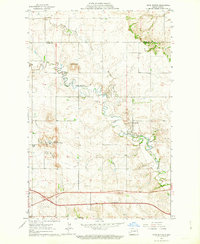 Download a high-resolution, GPS-compatible USGS topo map for Davis Buttes, ND (1964 edition)