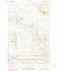 Download a high-resolution, GPS-compatible USGS topo map for Davis Buttes, ND (1981 edition)