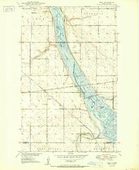 Download a high-resolution, GPS-compatible USGS topo map for Deep, ND (1950 edition)