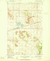 preview thumbnail of historical topo map of McHenry County, ND in 1950