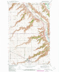 Download a high-resolution, GPS-compatible USGS topo map for Des Lacs, ND (1980 edition)