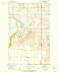 Download a high-resolution, GPS-compatible USGS topo map for Devils Lake Mountain, ND (1951 edition)