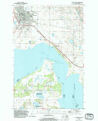 preview thumbnail of historical topo map of Ramsey County, ND in 1994
