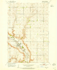 Download a high-resolution, GPS-compatible USGS topo map for Dickey, ND (1954 edition)