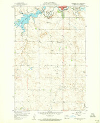 1959 Map of Dickinson South, 1960 Print