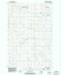 preview thumbnail of historical topo map of Stutsman County, ND in 1991