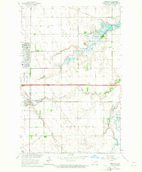 Download a high-resolution, GPS-compatible USGS topo map for Emerado, ND (1964 edition)