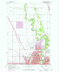 Download a high-resolution, GPS-compatible USGS topo map for Fargo North, ND (1977 edition)